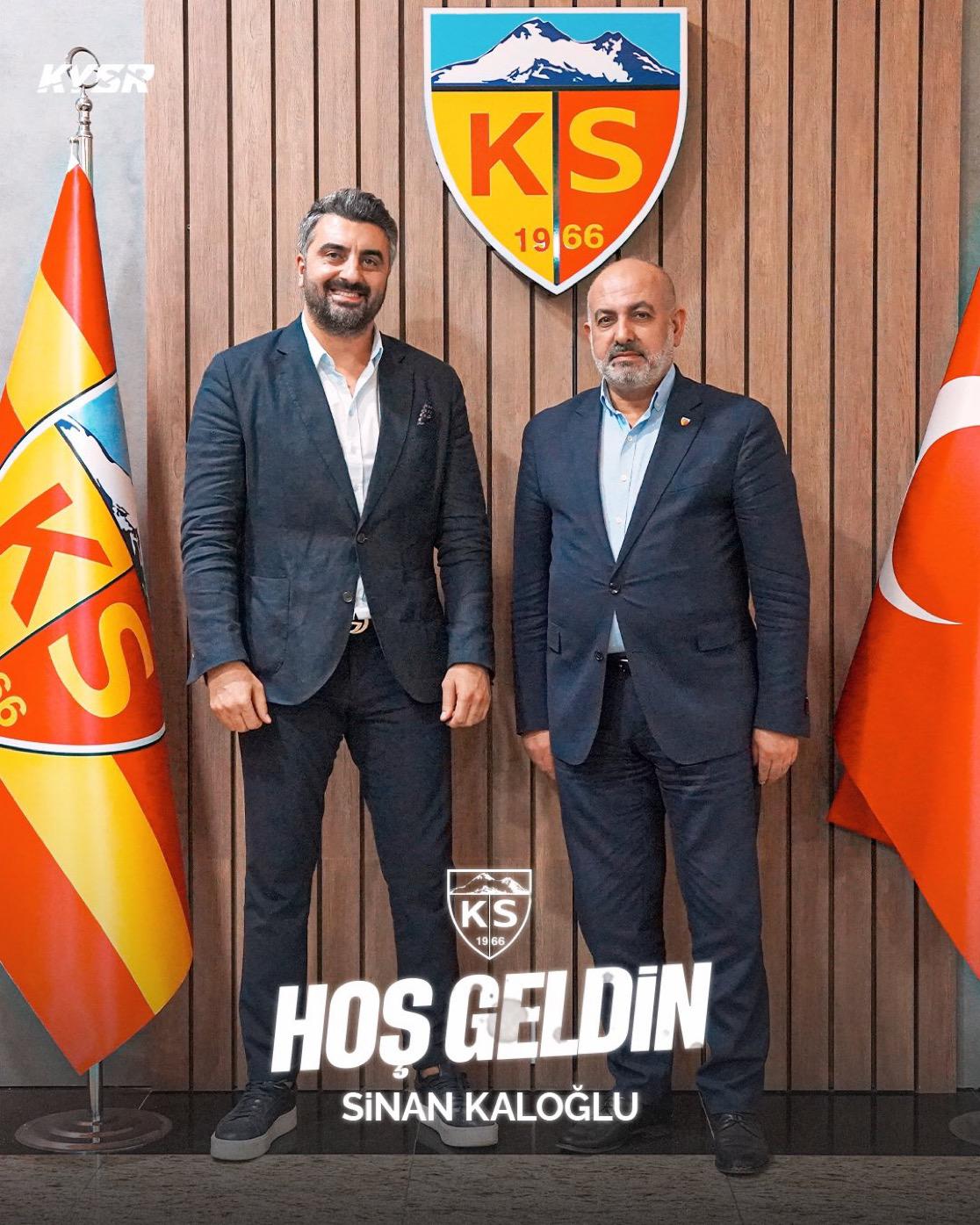 Kayserispor’un yeni teknik direktörü Sinan Kaloğlu oldu